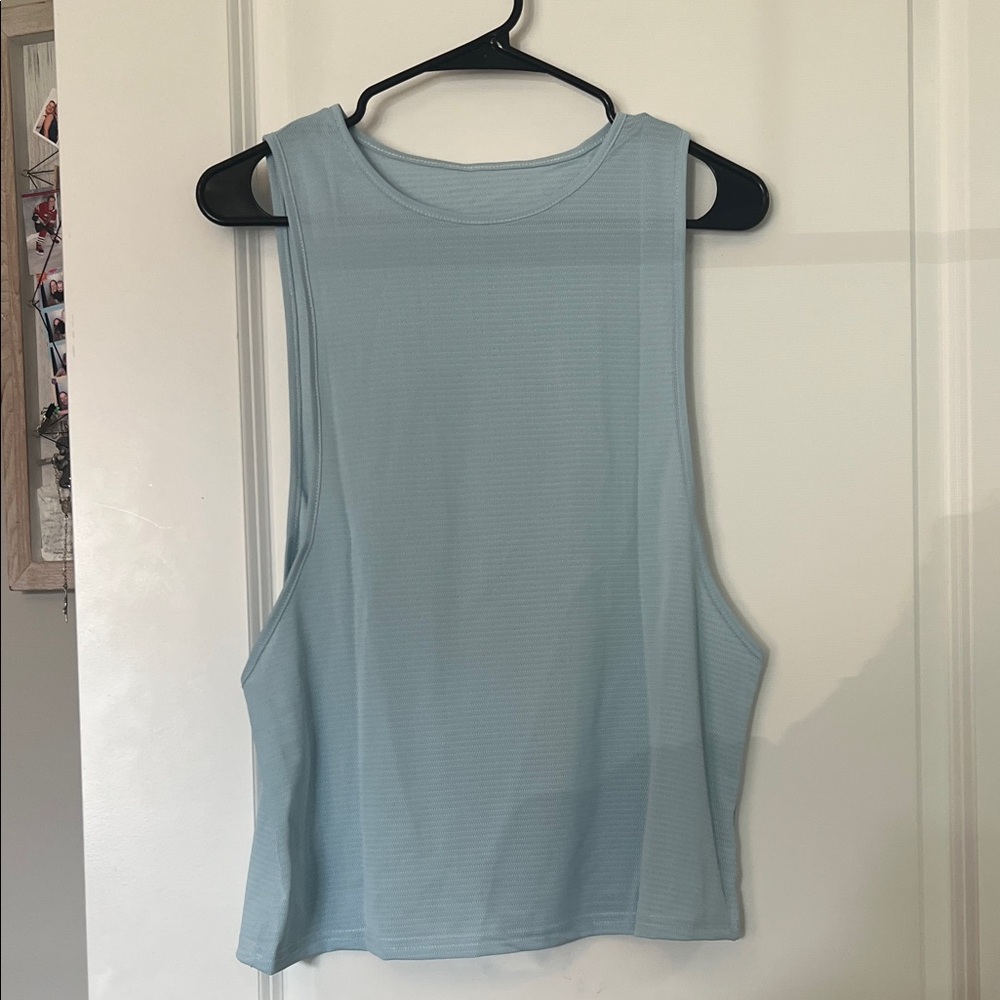 SHEIN Sky Blue Muscle Tee